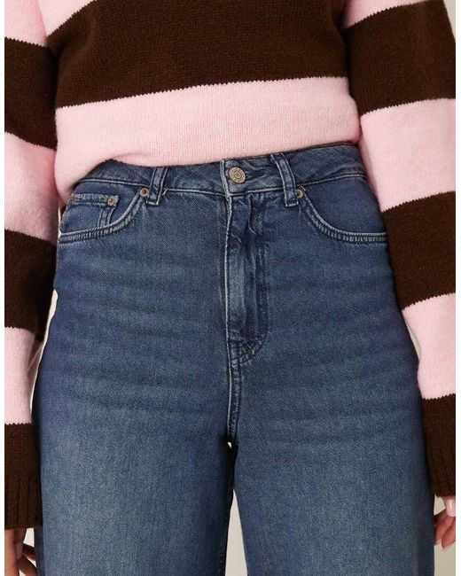 JJXX Blue Tokyo High Waisted Wide Leg Jeans