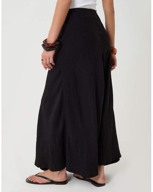 Threadbare White Tie Sash Midi Skirt