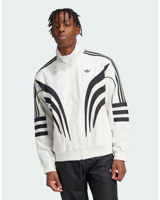 Adidas Originals White Q3 Atlanta Track Top for men