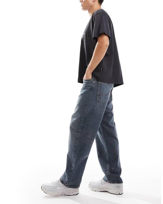 Jack & Jones Blue Alex baggy Jeans for men