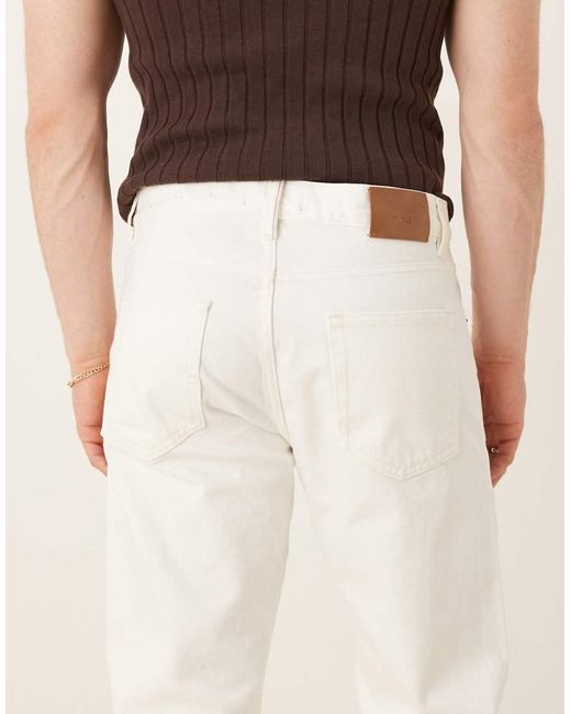 Mango Toelopende Jeans in het Natural voor heren