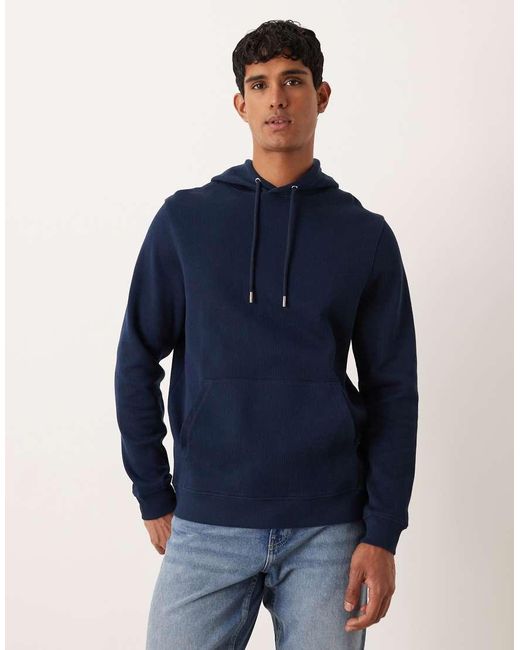 Sudadera Con Capucha De Canalé De ASOS de hombre de color Blue