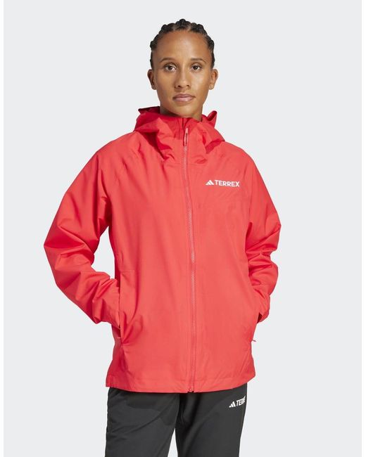 Chaqueta Rojo Terrex Multi 2L Rain.Rdy De Adidas de color Red