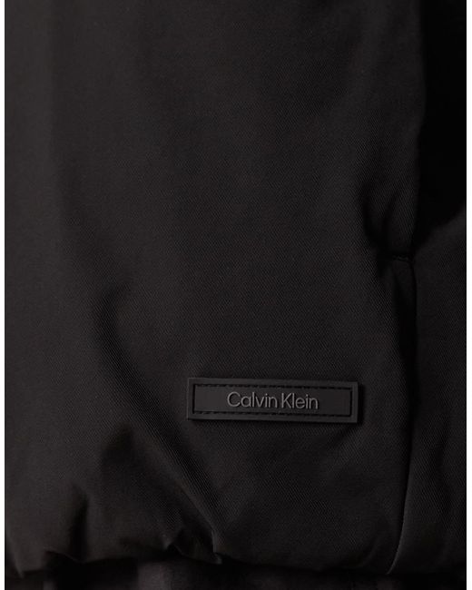 Calvin Klein Black Padded Bomber Jacket
