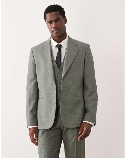 ASOS Gray Slim Suit Jacket for men