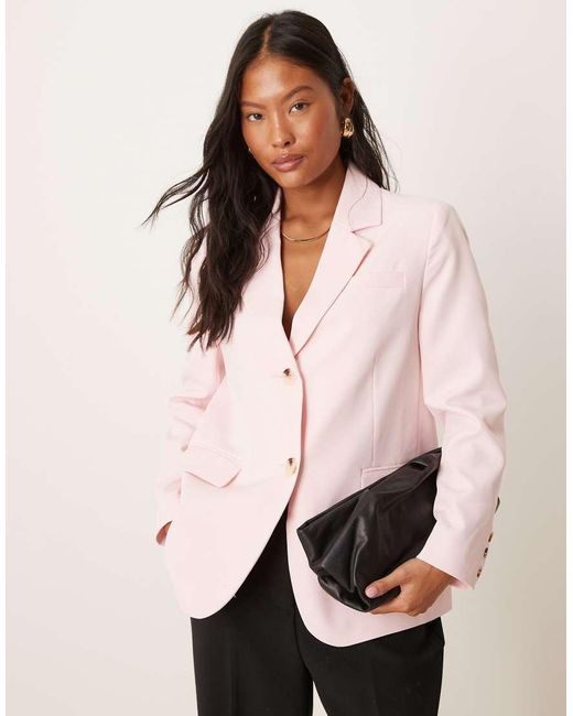 Miss Selfridge Natural Essential Oversized Blazer