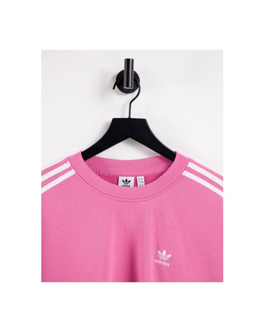 Adidas oversized sweatshirt pink hot sale