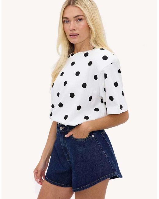 Loavies Blue Daydream Glow Denim Shorts