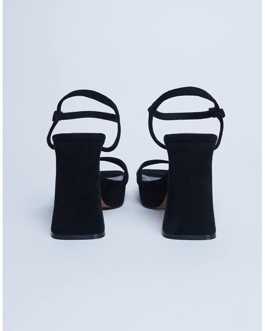 TOPSHOP White Faye Chunky Platform Heeled Sandals