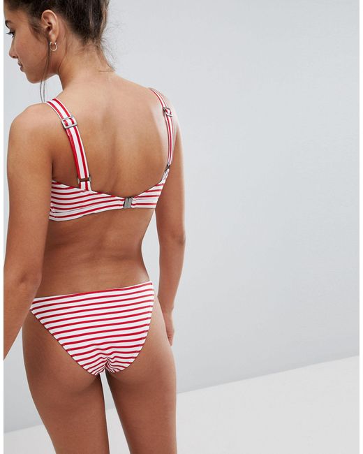 red stripe bikini bottoms