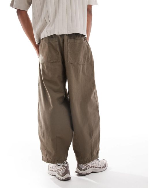 Cotton On Natural Cotton On Arlo baggy Balloon Trouser for men
