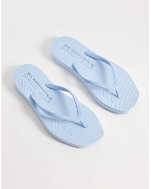 Sleeper Blue Tapered Flip Flops