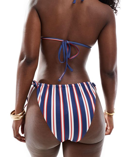 ASOS Red Lori 2-pack Tie Side Bikini Bottoms