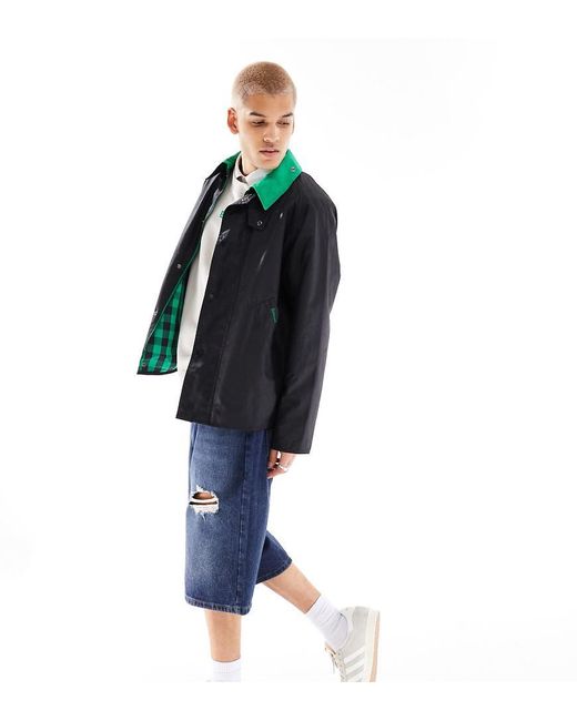 Barbour Blue X Asos Pyramid Wax Jacket for men