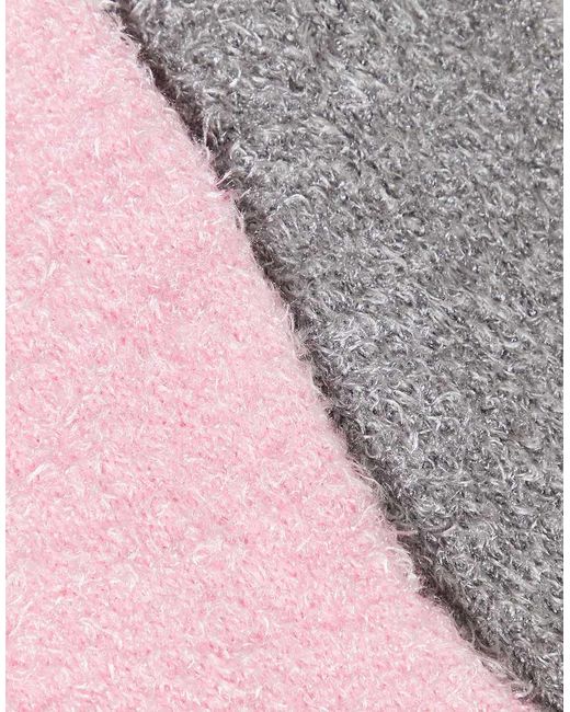Brave Soul Set Van 2 Paar Pluizige Sokken in het Pink