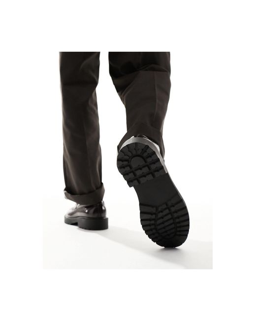 ASOS Black Chunky Tassel Loafers for men