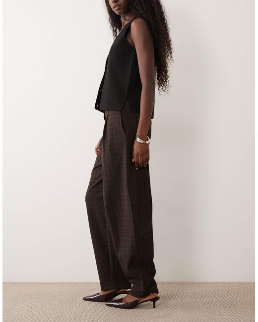 Mango Brown Barrel Trouser