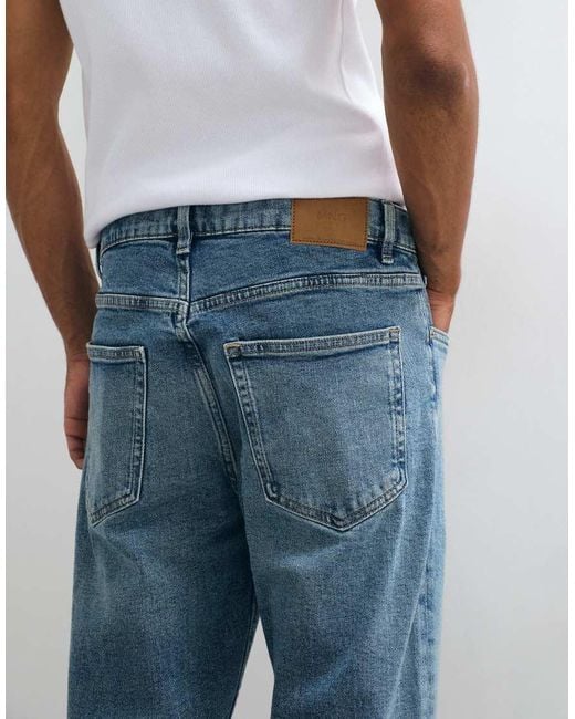 Mango Blue Tapered Jean for men