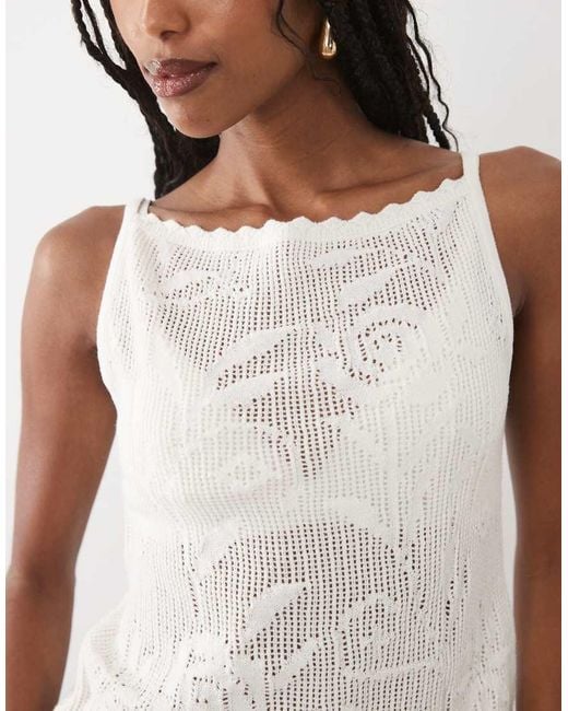 Abercrombie & Fitch Blue Knitted Sleeveless Top