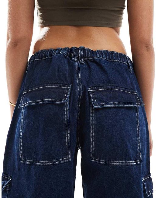 Glamorous Blue Cargo Jeans