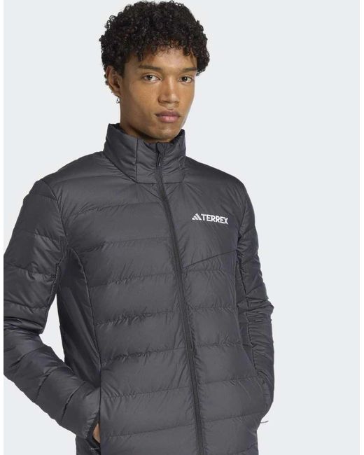 Adidas Originals Gray Terrex Multi Light Down Climawarm Jacket for men