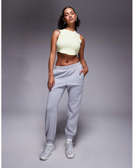 Nike Green Essential Ribbed Cropped Vest