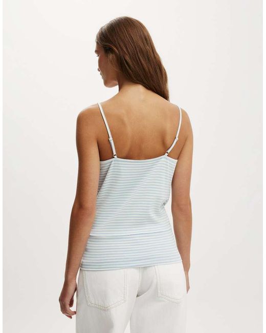 Cotton On White Olivia Basque Cami