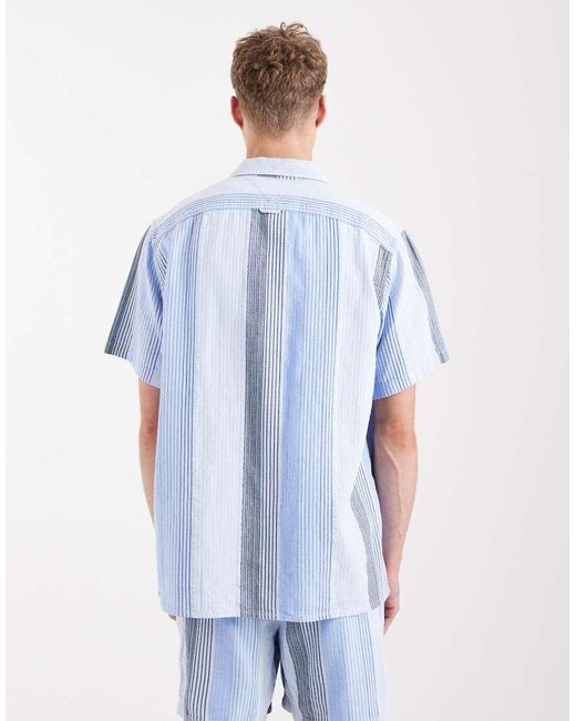 Tommy Hilfiger Blue Relaxed Short Sleeve Shirt Co-Ord for men