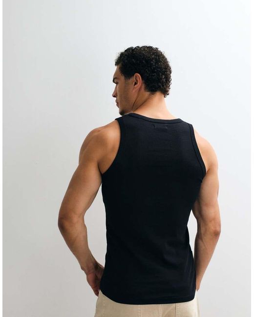 Jack & Jones Blue 2 Pack Rib Vest for men