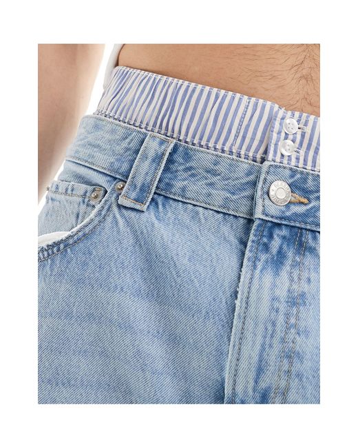 Bershka – lässige jeans in Blue für Herren