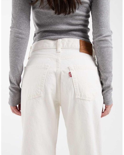 Levi's White Easy Dad Jeans
