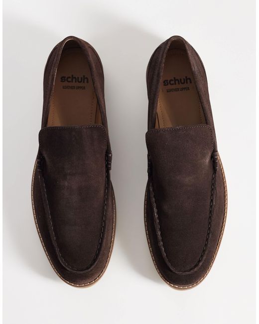 Schuh White Risk Loafers for men