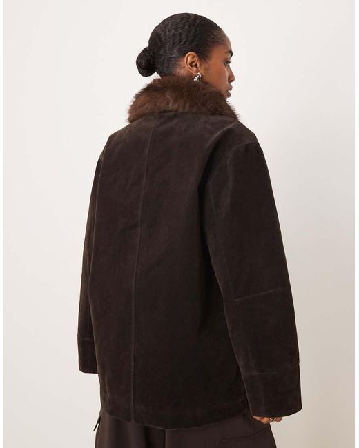Parka di Mango in Brown