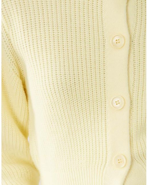 ASOS Blue Knit Funnel Neck Cardigan