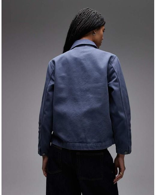 Dickies Blue Unlined Canvas Chore Jacket