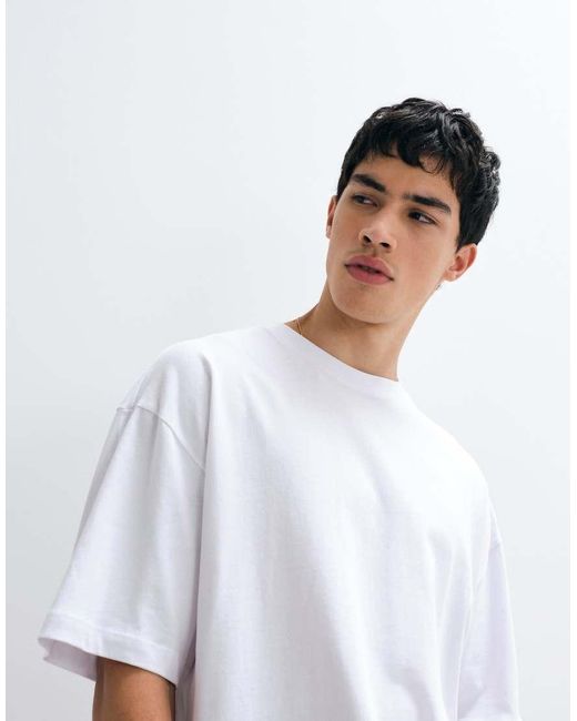 ASOS White Heavyweight Oversized T-Shirt for men
