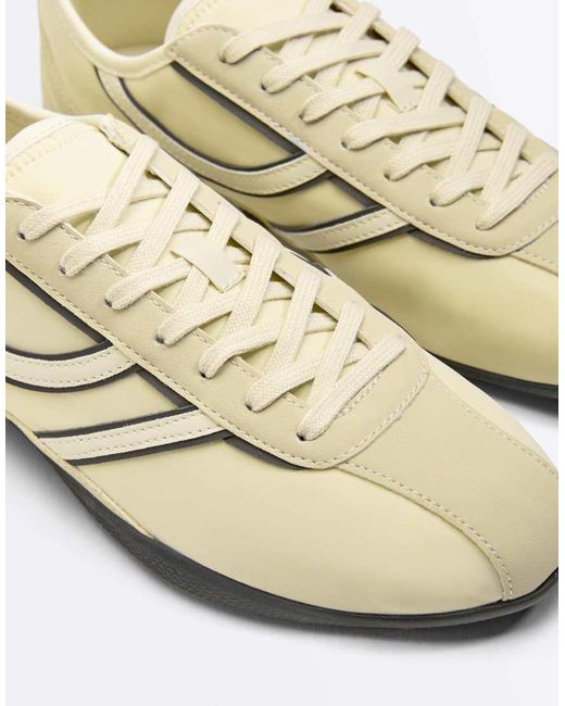 Oysho White Soft Nylon Sports Trainer