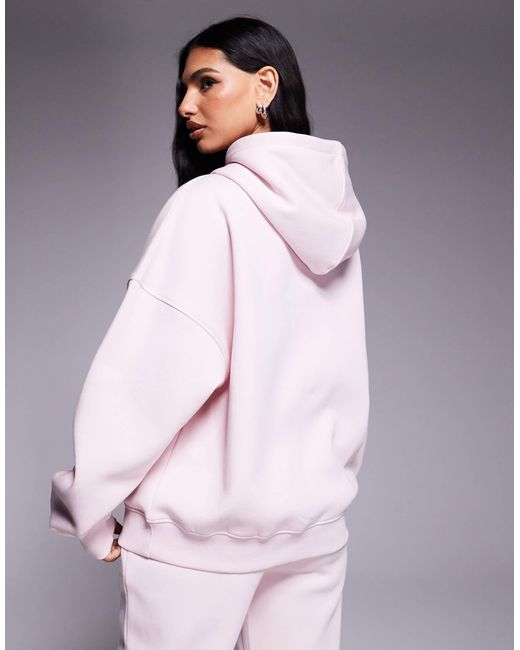 Sweat à capuche d'ensemble oversize avec étiquette à logo - chai Kaiia en coloris Purple