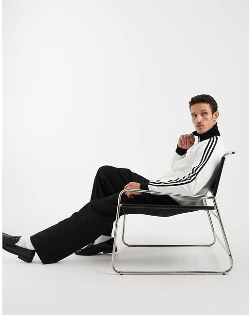 Adidas Originals White Classic Track Top for men