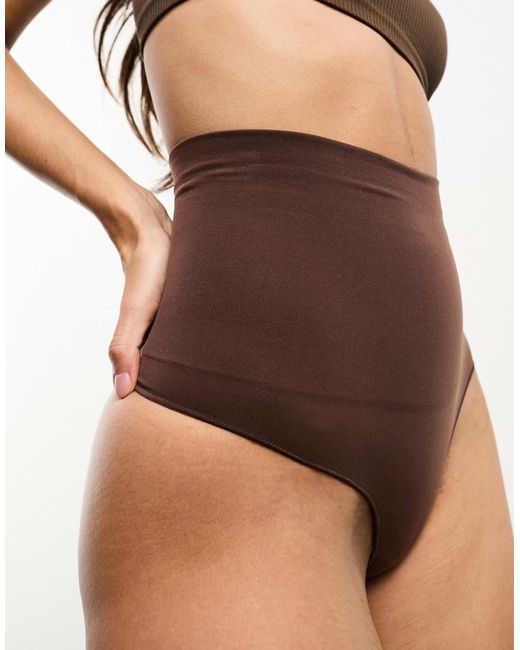 Vero Moda Brown – nahtloser tanga