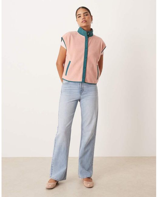 ASOS Blue Polar Fleece Gilet