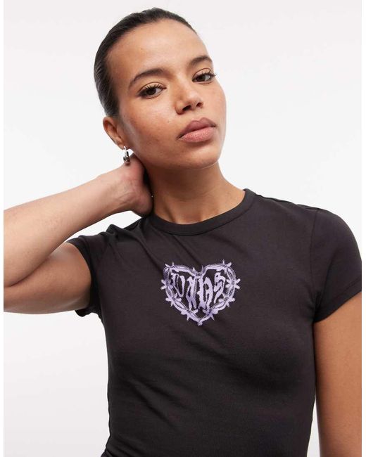 Vans Black Barbed Heart Tee