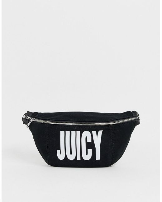 Juicy Couture Black Logo Fanny Pack