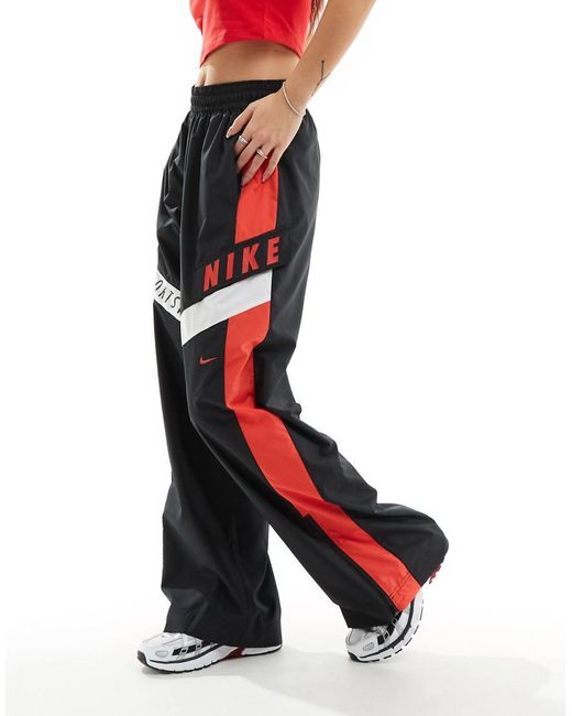 Nike Red Streetwear Woven Trackpant