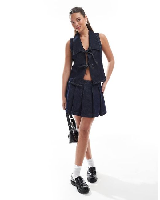 Gonna Corta di ASOS in Blue