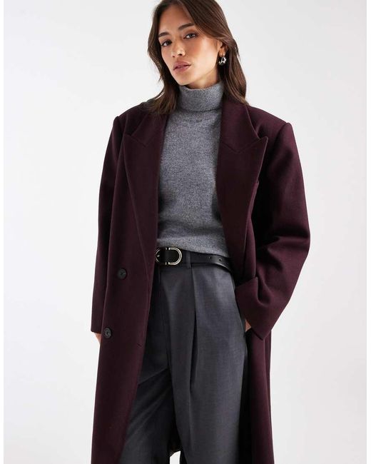 ASOS Oversized Dad Jas in het Purple