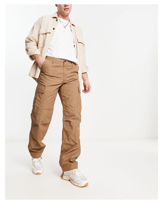 Pantaloni cargo vestibilità classica marroni da Uomo di Carhartt WIP in  Bianco | Lyst