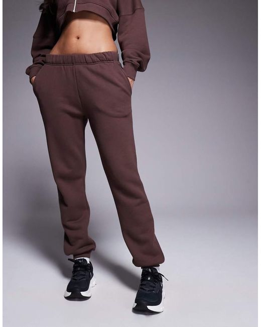 4505 Brown Rest Day Heavyweight 420gsm Cotton Low Rise Cuffed jogger