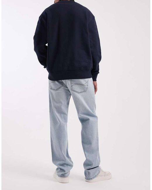 Hollister Blue Loose 5 Pocket Jeans for men