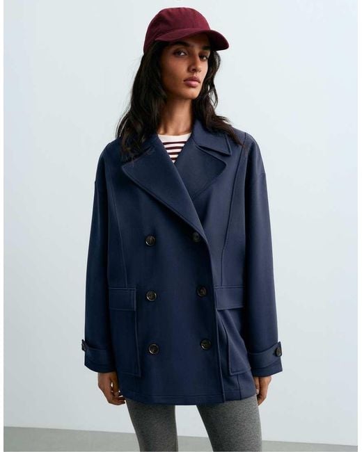 Giacca Lunga di Oysho in Blue